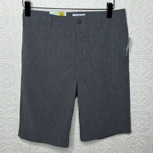 Club Class | Gray Flat Front Shorts